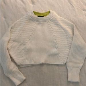 White top shop crop top - never worn!